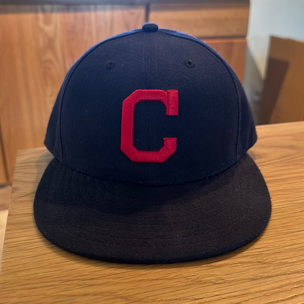 Men's Cleveland Indians New Era Authentic Collection On Field 59FIFTY Fitted Hat